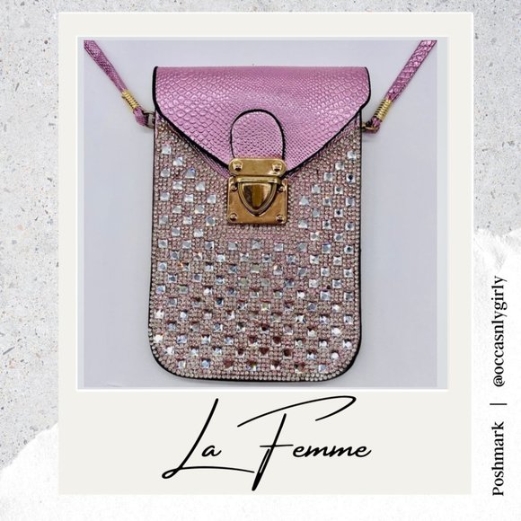 La Femme Handbags - La Femme Bling Expandable CrossBody